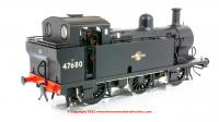 7S-026-012 Dapol Jinty 3F 0-6-0 Steam Locomotive number 47680 in BR Black livery with Late Crest